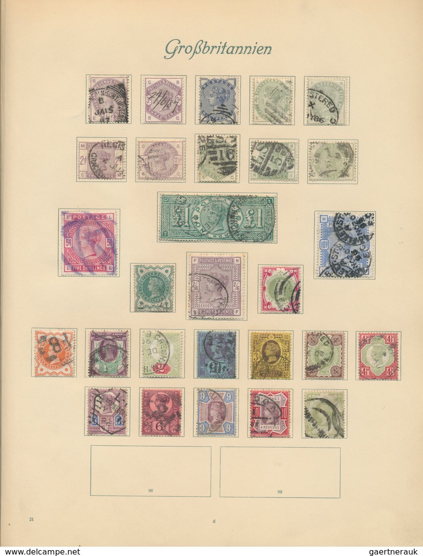 26658 Großbritannien: 1840/1929, GB/area, Used And Mint Collection On Album Pages, Varied But Mainly Good - Autres & Non Classés