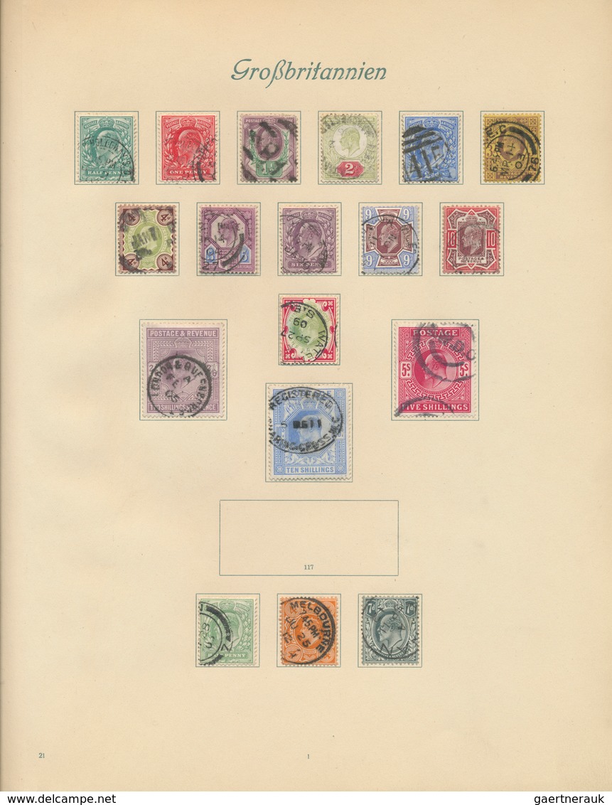 26658 Großbritannien: 1840/1929, GB/area, Used And Mint Collection On Album Pages, Varied But Mainly Good - Autres & Non Classés