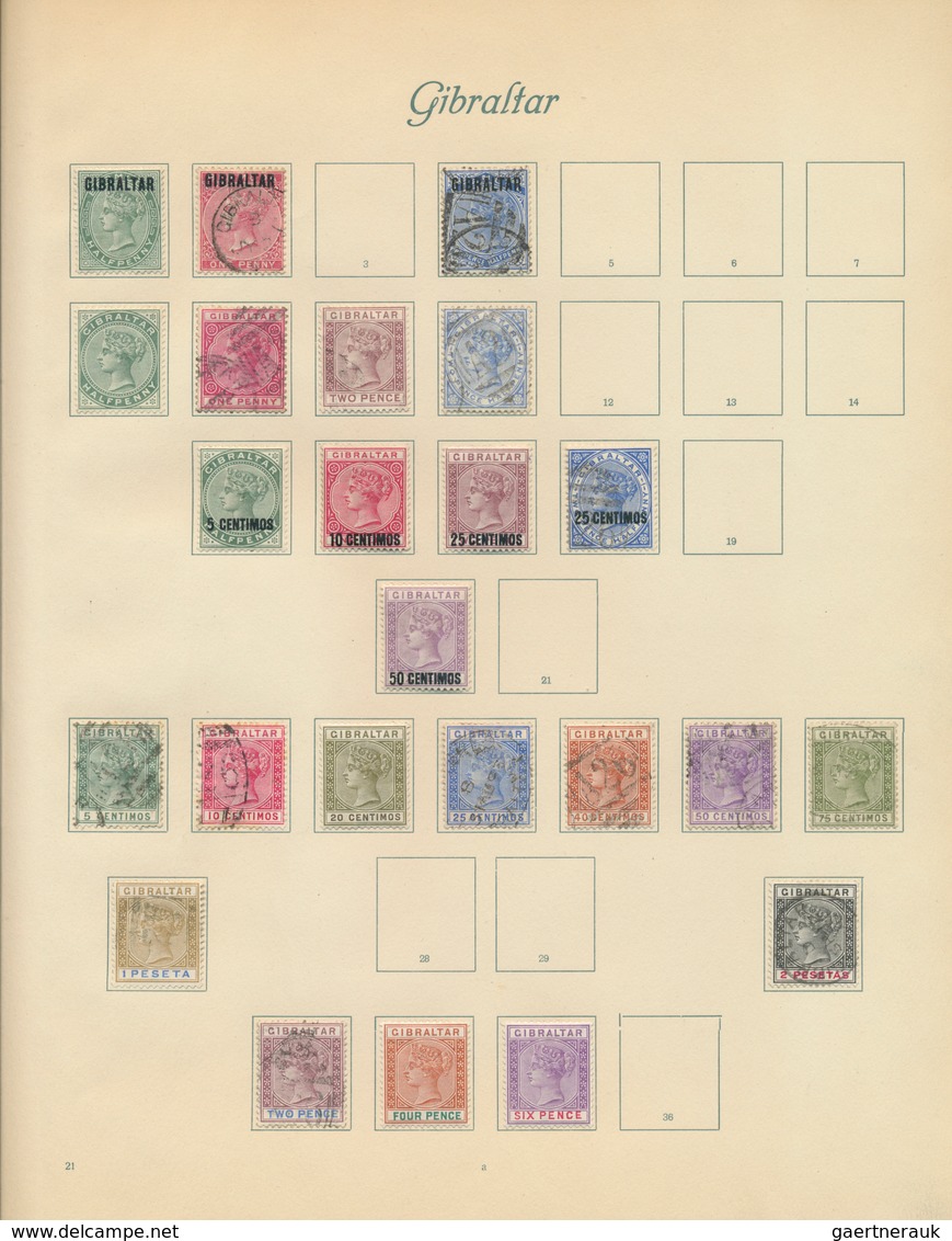 26658 Großbritannien: 1840/1929, GB/area, used and mint collection on album pages, varied but mainly good