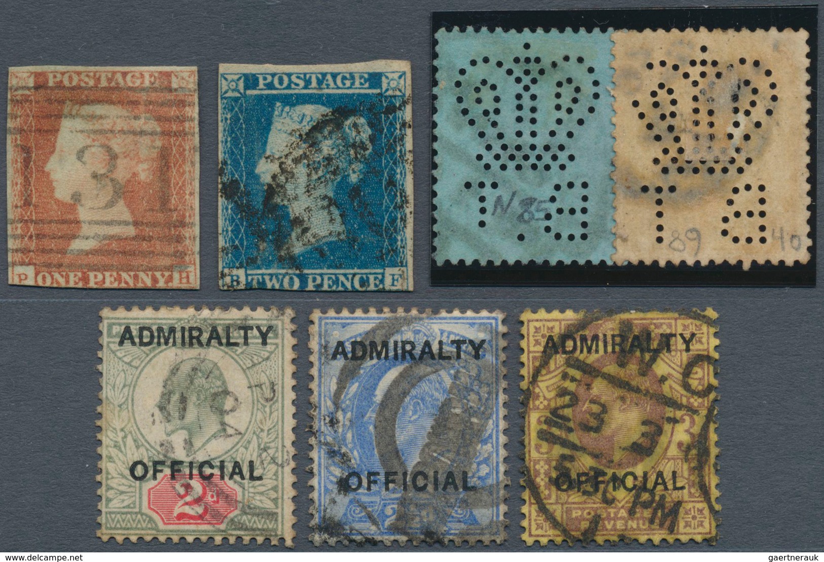 26661 Großbritannien: 1841-1960 Ca.: More Than 1200 Stamps, Used Mostly, From A Few Early QV Imperforated - Autres & Non Classés