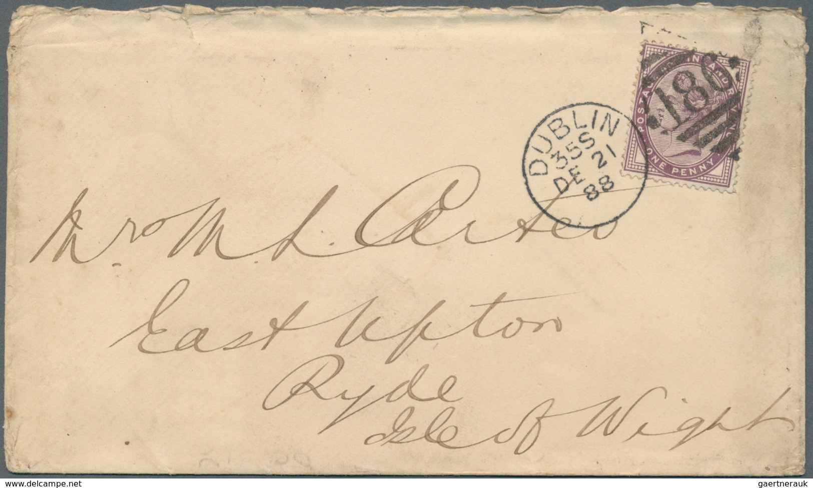 26670 Großbritannien: 1848-1899, Group Of 21 Letters, Covers, Postcards And P/s Envelope From England, Sco - Autres & Non Classés