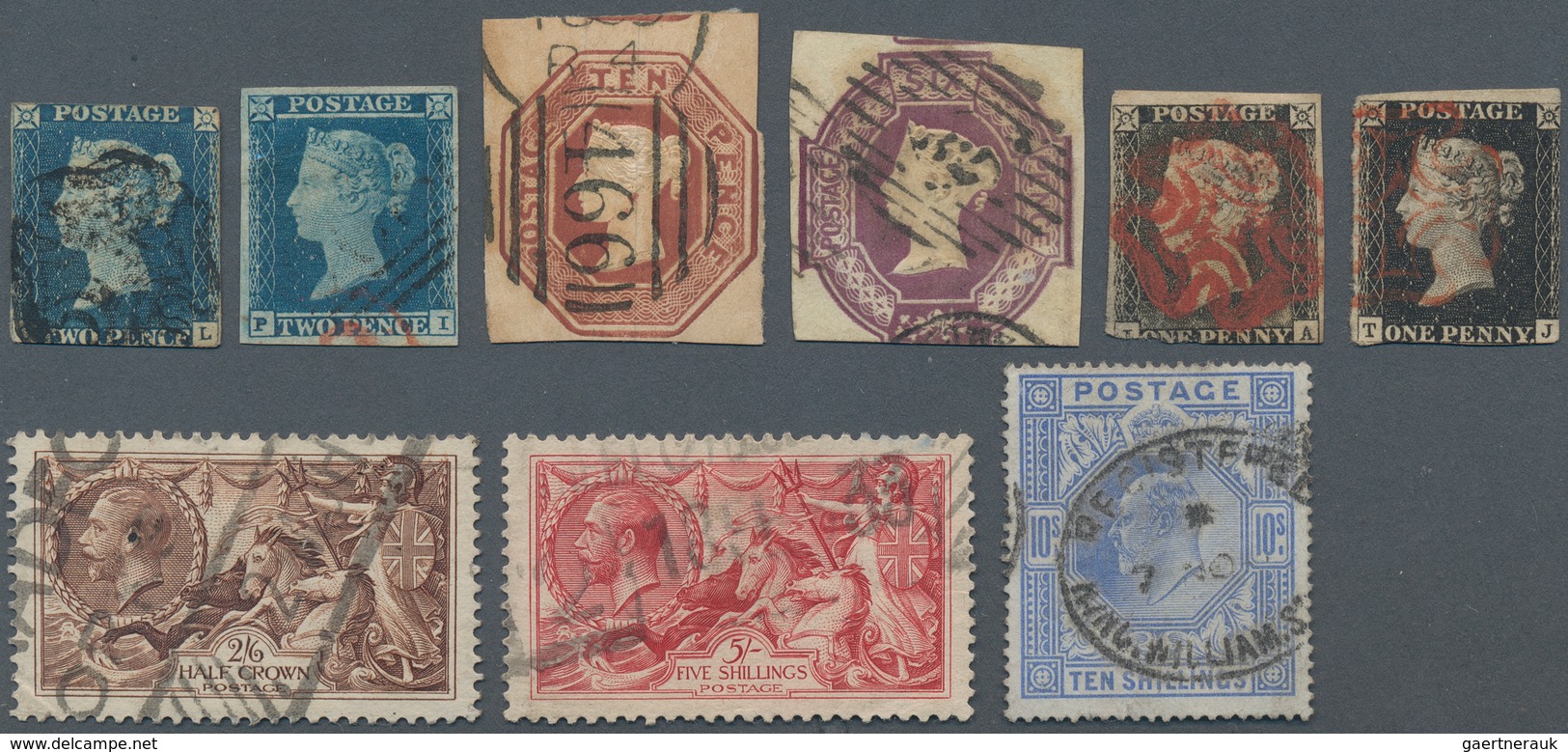 26673 Großbritannien: 1850/up To Now (approx). Very Nice Lot With Many Classic Stamps. Very High Catalogue - Autres & Non Classés