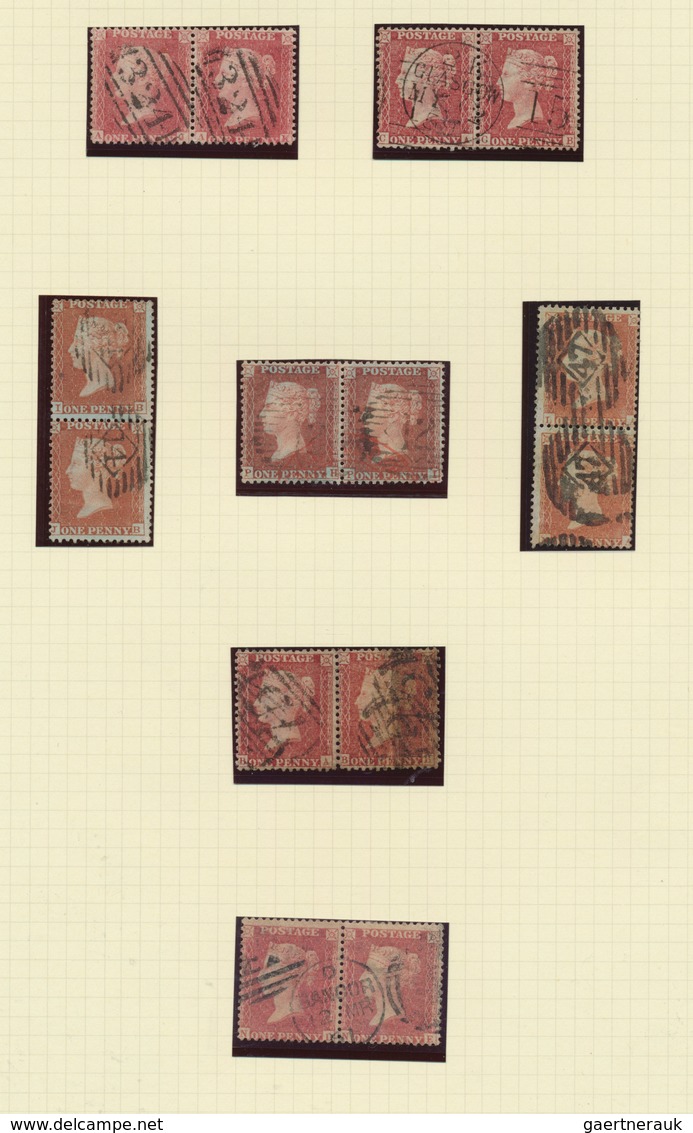 26677 Großbritannien: 1854/1871, Specialised Collection Of UNITS Of The 1 D. Red Perf. (SG Ex 17/43; Mi. 8 - Autres & Non Classés