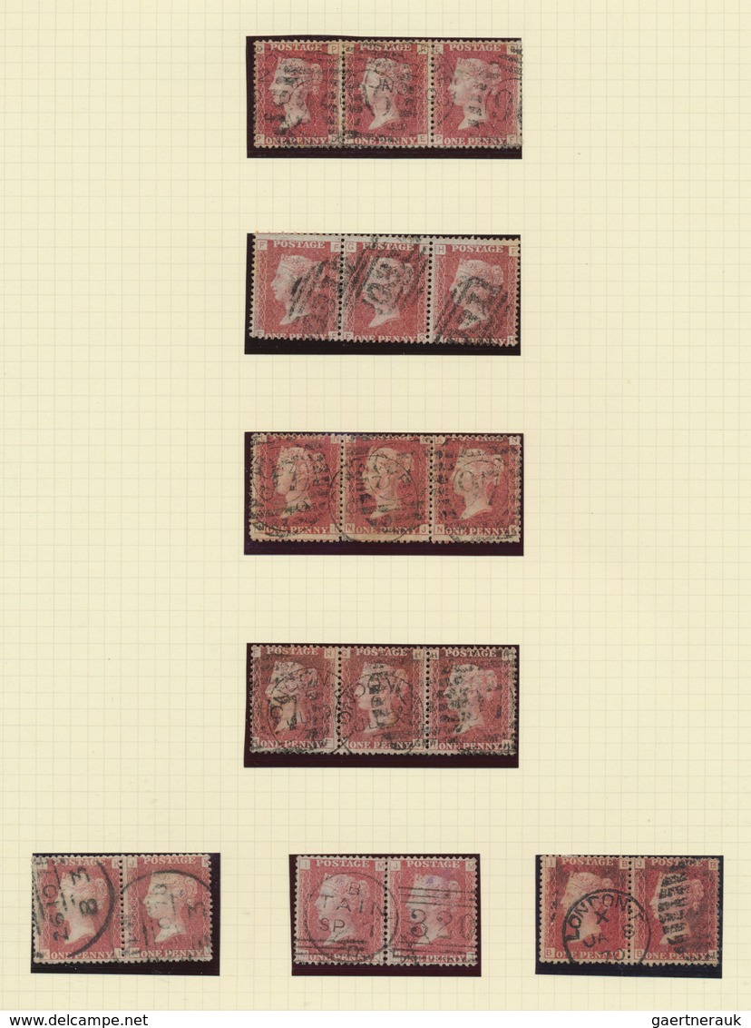 26677 Großbritannien: 1854/1871, Specialised Collection Of UNITS Of The 1 D. Red Perf. (SG Ex 17/43; Mi. 8 - Autres & Non Classés