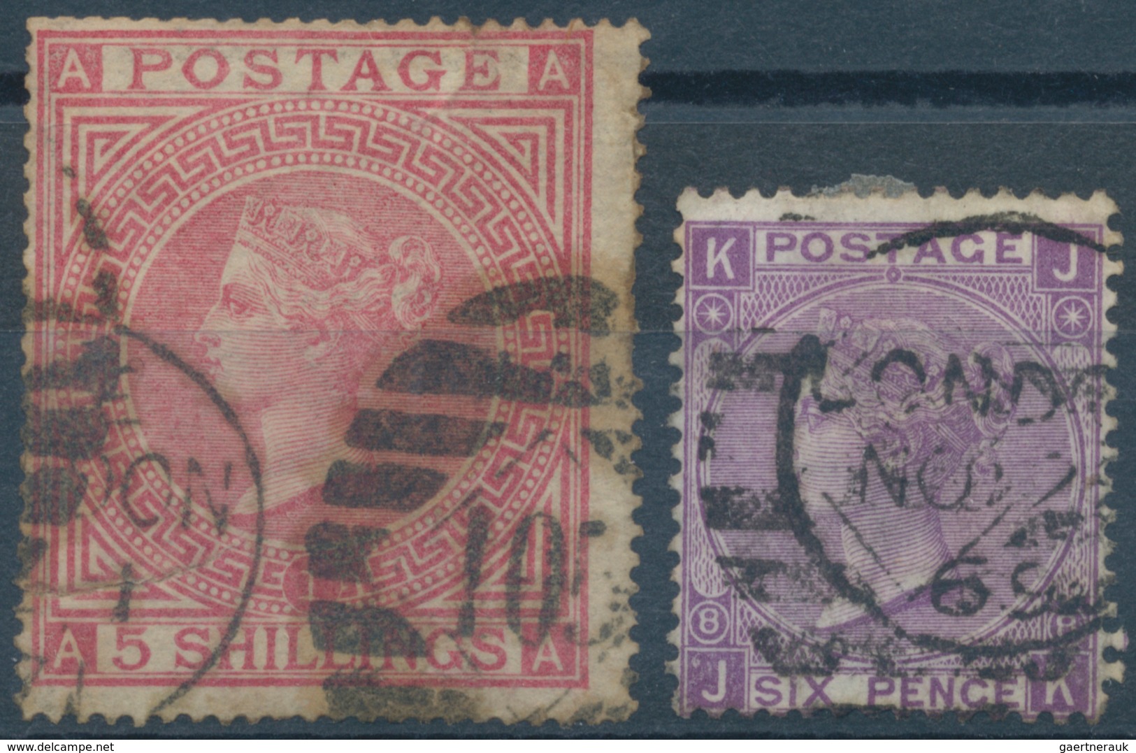 26693 Großbritannien: 1865/1935 (ca.), Used Assortment On Stockcards, Varied Condition, E.g. 16 Copies 4d. - Autres & Non Classés