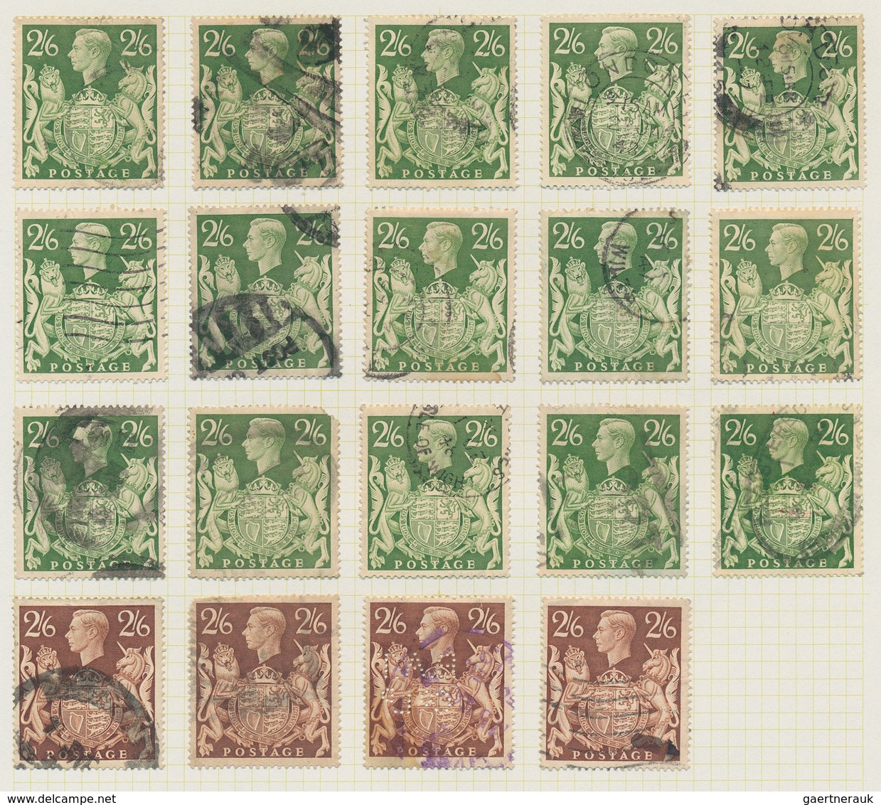 26708 Großbritannien: 1902/1960 (ca.), comprehensive used accumulation of definitives in an album, main va