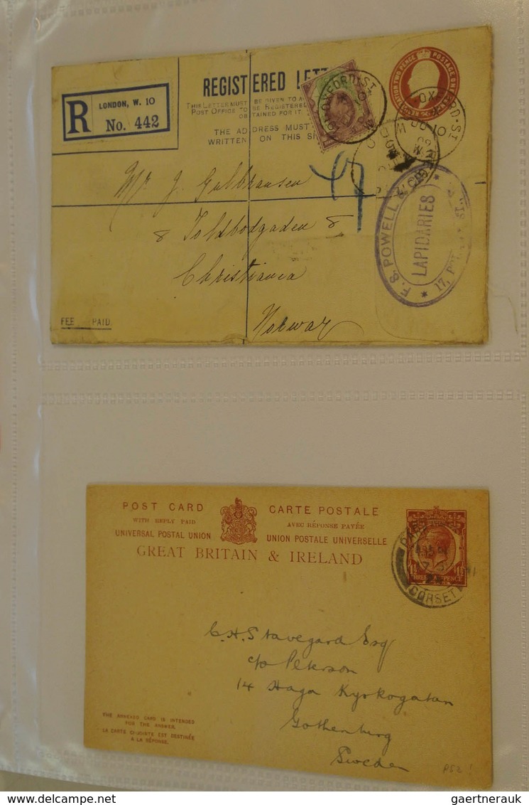 26709 Großbritannien: 1905/37: Collection of 23 covers of Great Britain 1905-1937 in album. Also a few mor