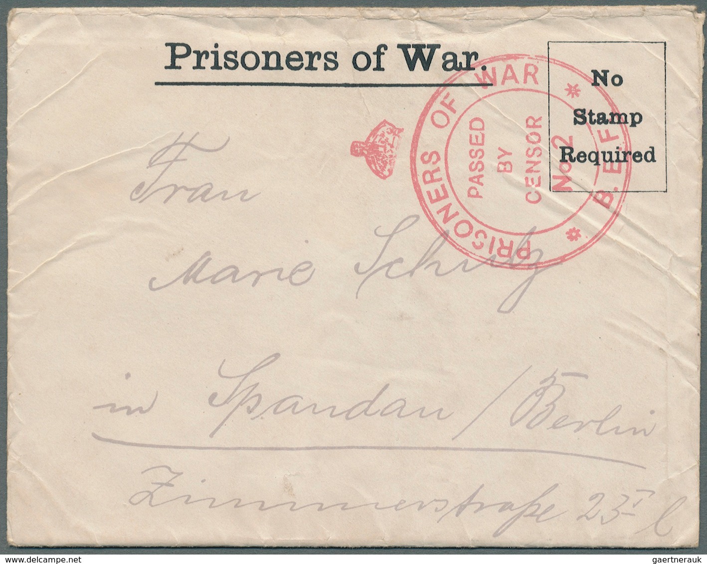 26720 Großbritannien: 1915/1945, 318 POW Letters And Card From WW 1 And 2 In Nice Variety Of Camps With In - Autres & Non Classés