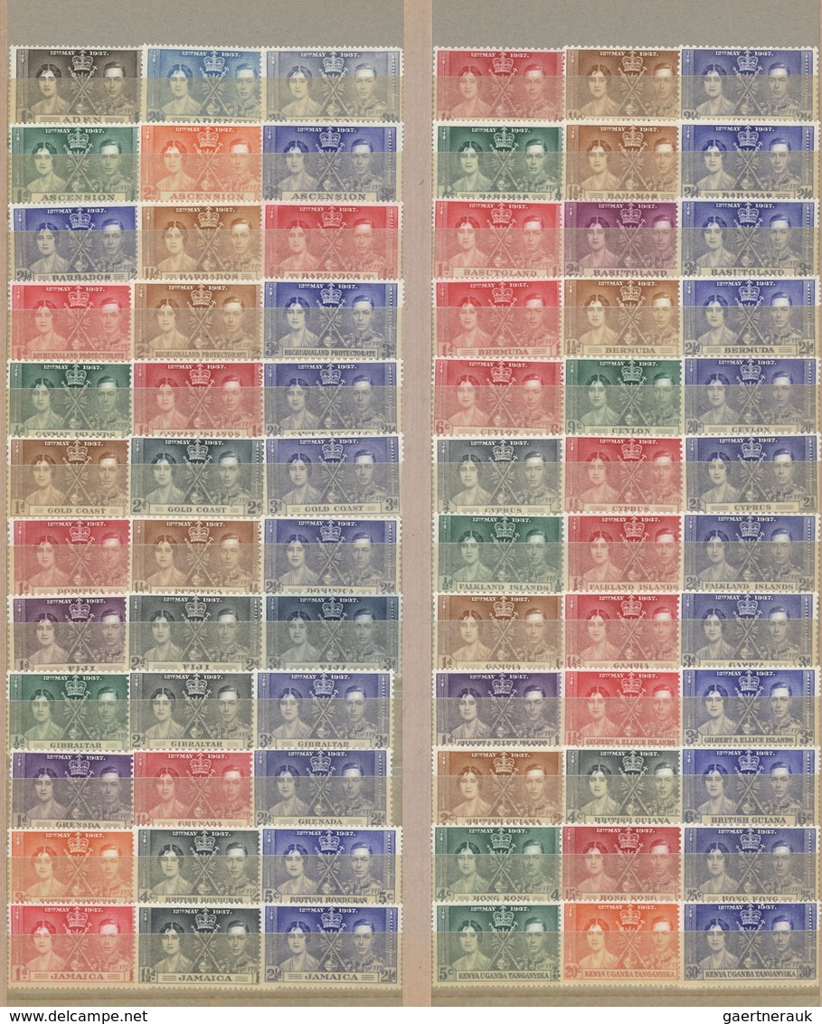 26725 Großbritannien: 1937/1949, Inclusive France. Collection Containing "OMNIBUS ISSUES" Of British And F - Autres & Non Classés