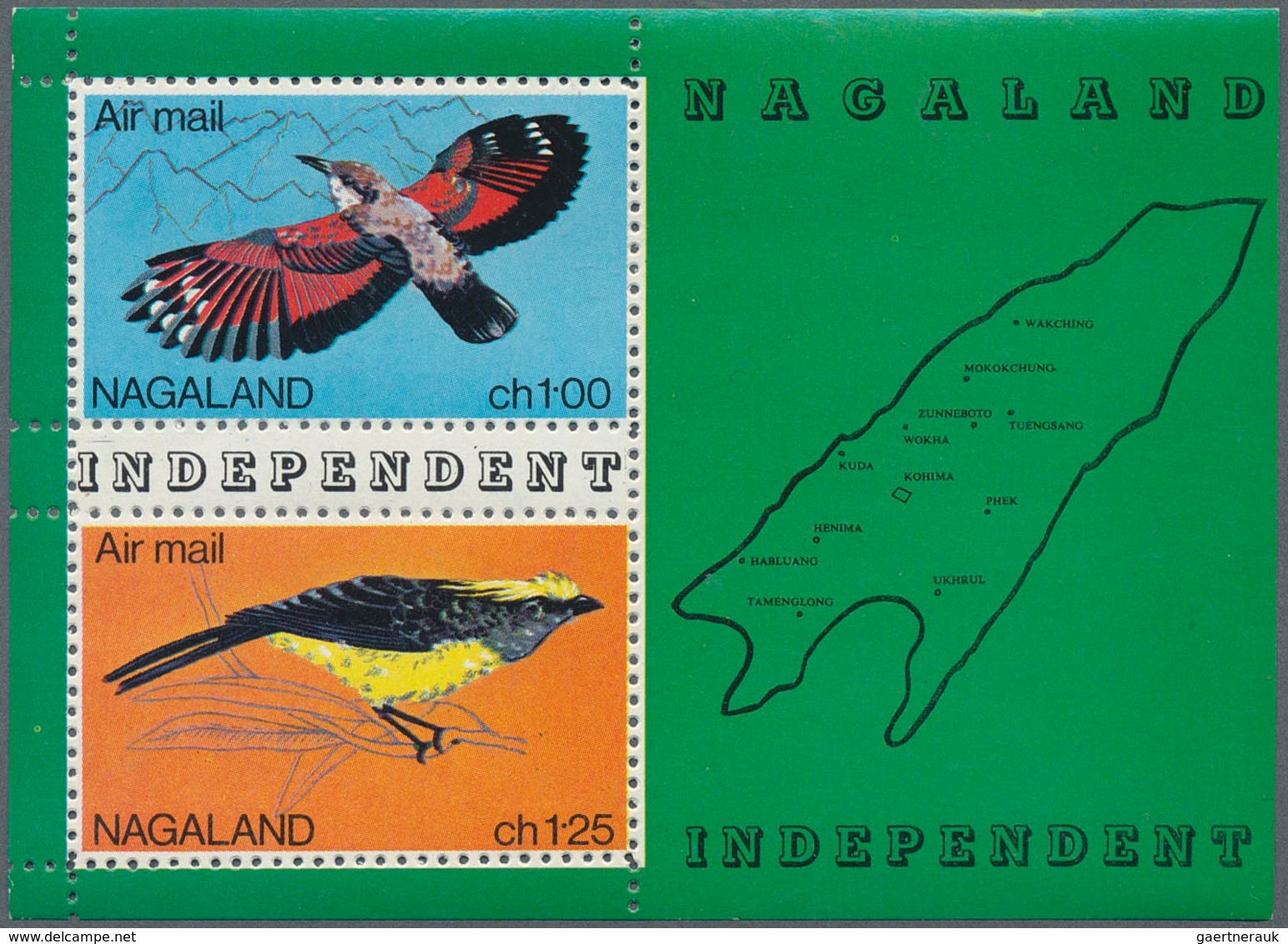 26750 Großbritannien - Regionalmarken: NAGALAND: 1965/1975 (ca.), Accumulation With Several Hundreds Of Sh - Non Classés