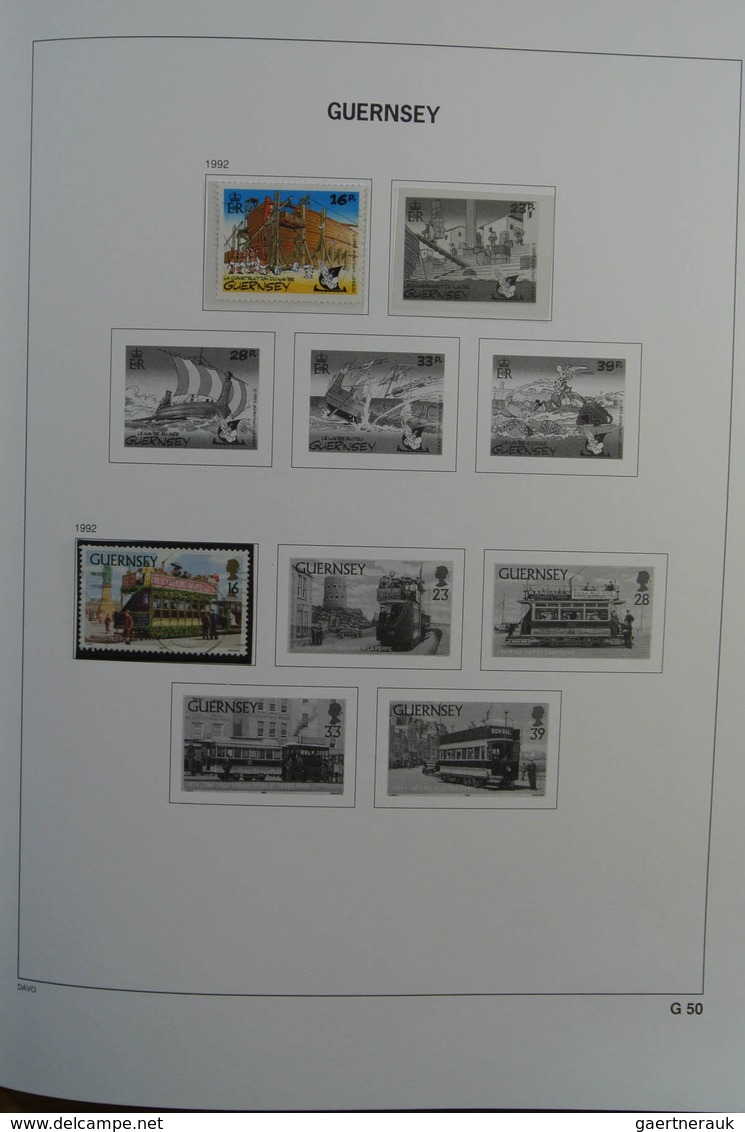 26756 Großbritannien - Kanalinseln: 1969-1992. Mostly MNH collection Channel Islands 1969-1992 in Davo alb