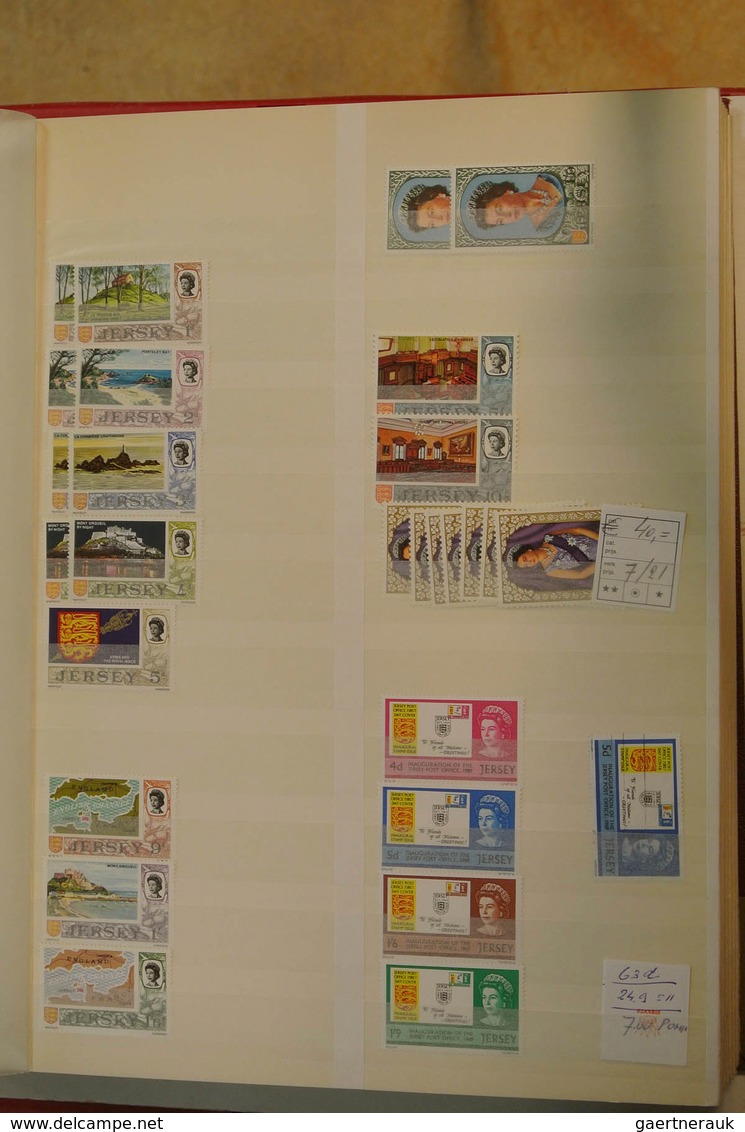 26771 Großbritannien - Jersey: 1969/2004: Wonderful mint never hinged lot/stock, mainly complete sets, she