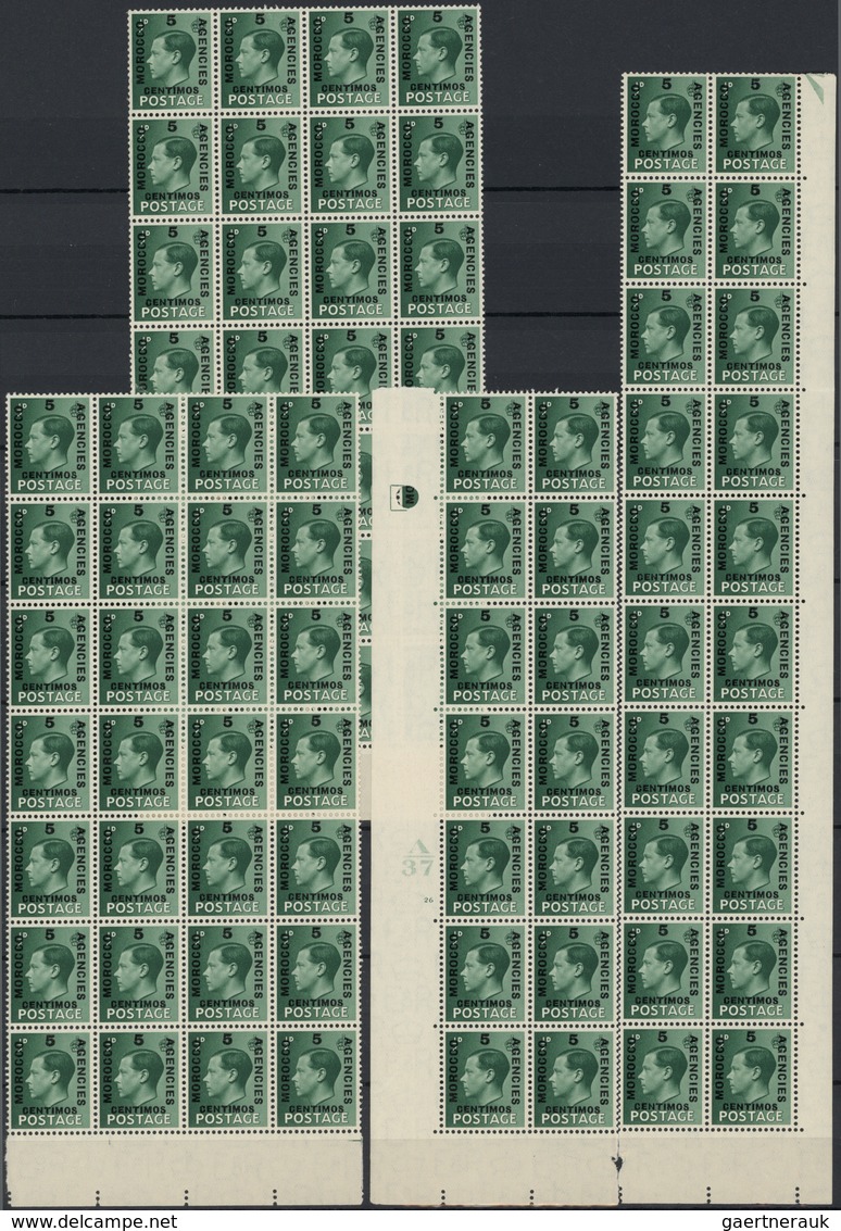 26779 Britische Post In Marokko: 1936/1937, Morocco/Tangier, KEVIII/KGVI, U/m Accumulation Of More Than 2. - Autres & Non Classés