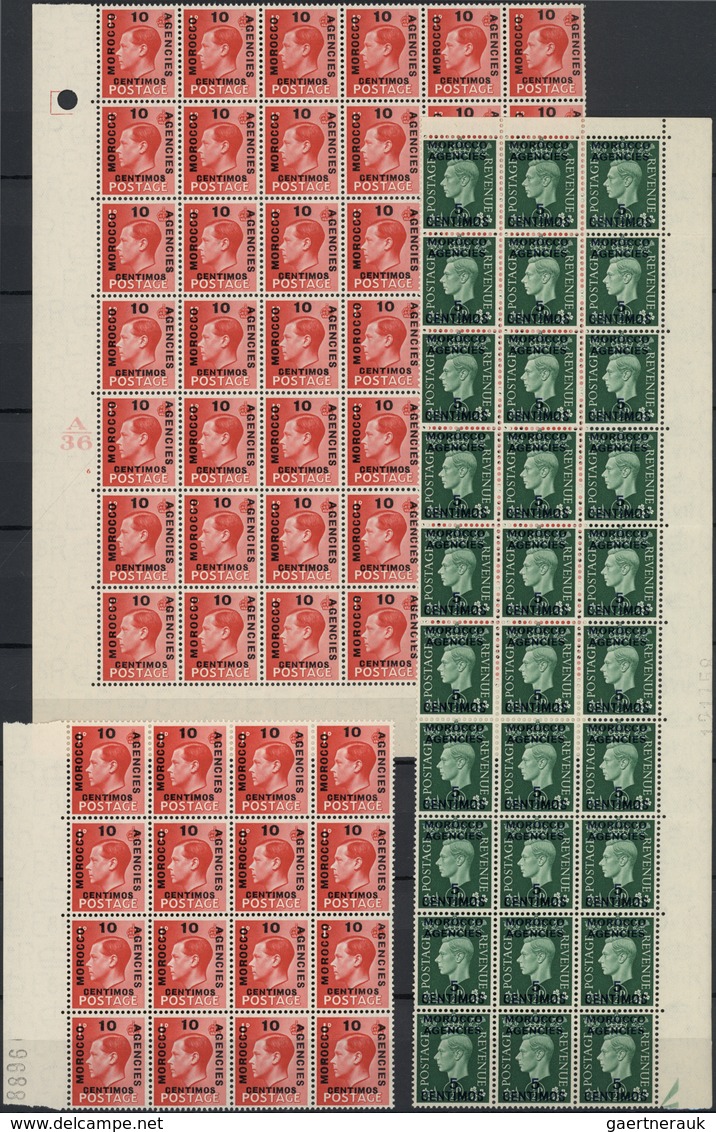 26779 Britische Post In Marokko: 1936/1937, Morocco/Tangier, KEVIII/KGVI, U/m Accumulation Of More Than 2. - Autres & Non Classés