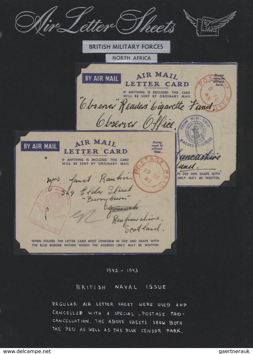 26782 Britische Militärpost II. WK: 1941/1948 - AEROGRAMMES Etc. For "BRITISH MILITARY FORCES": Specialize - Autres & Non Classés