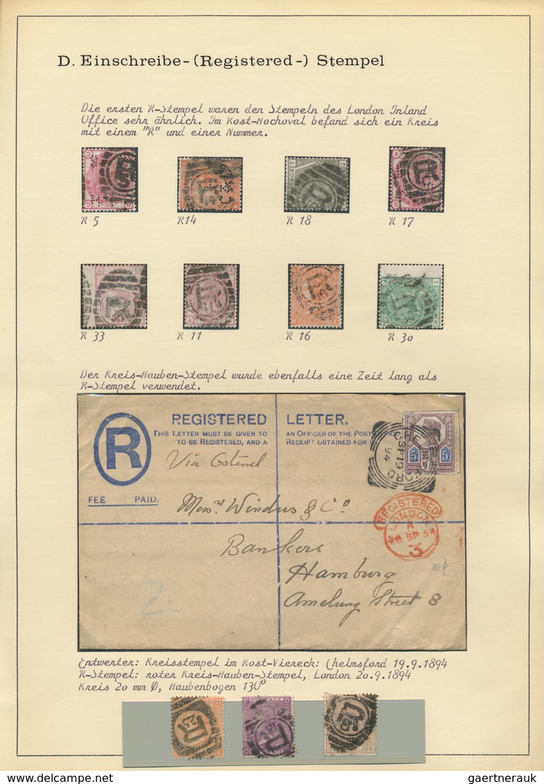 26799 Großbritannien - Stempel: 1840/1970 (ca.), POSTMARKS OF GREAT BRITAIN, almost exclusively Queen Vict