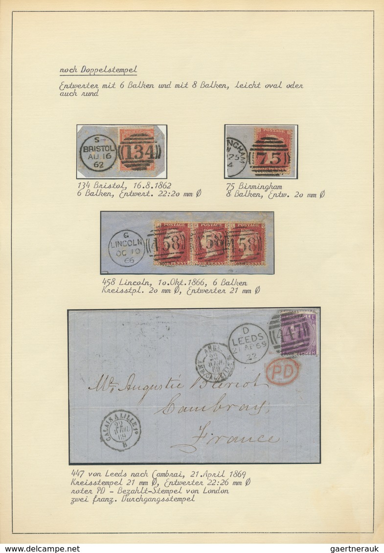 26799 Großbritannien - Stempel: 1840/1970 (ca.), POSTMARKS OF GREAT BRITAIN, almost exclusively Queen Vict