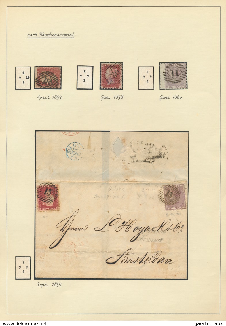 26799 Großbritannien - Stempel: 1840/1970 (ca.), POSTMARKS OF GREAT BRITAIN, almost exclusively Queen Vict