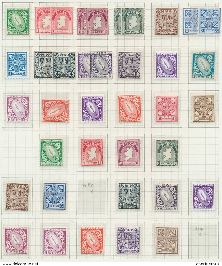 26816 Irland: 1922/1968, Definitives "National Symbols And "St.Patrick" On Album Pages, Comprising Adverti - Lettres & Documents