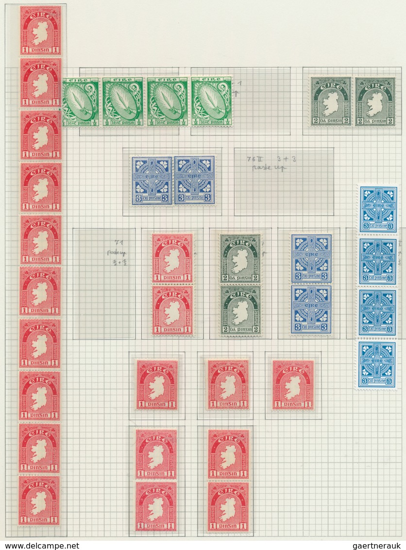 26816 Irland: 1922/1968, Definitives "National Symbols And "St.Patrick" On Album Pages, Comprising Adverti - Lettres & Documents