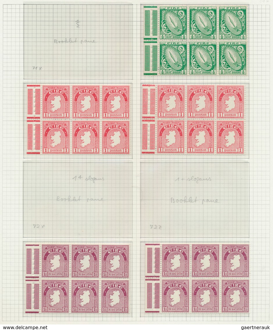 26816 Irland: 1922/1968, Definitives "National Symbols And "St.Patrick" On Album Pages, Comprising Adverti - Lettres & Documents