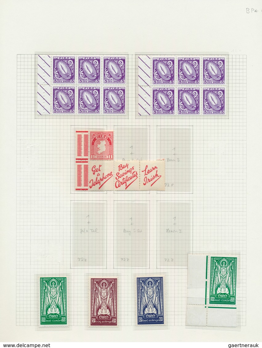 26816 Irland: 1922/1968, Definitives "National Symbols And "St.Patrick" On Album Pages, Comprising Adverti - Lettres & Documents