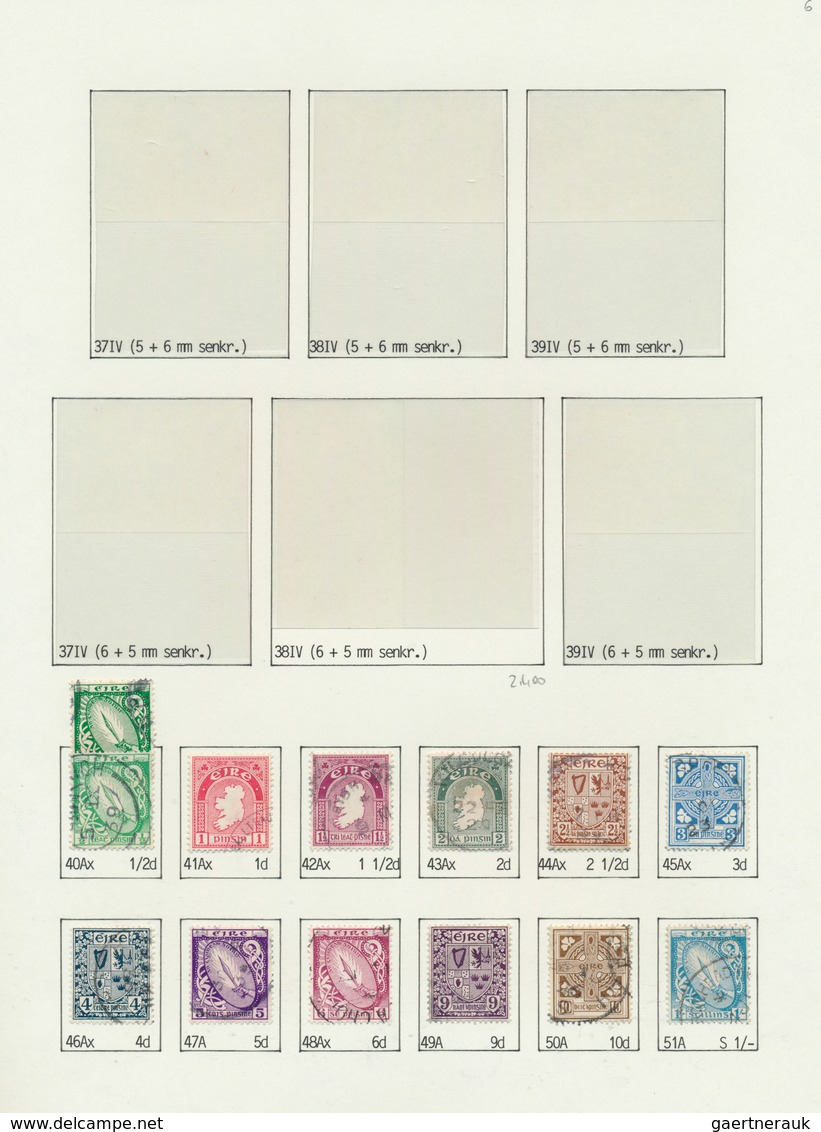 26817 Irland: 1922/1968, Defintives "National Symbols" And "St.Patrick", Specialised Used Collection On Wr - Lettres & Documents