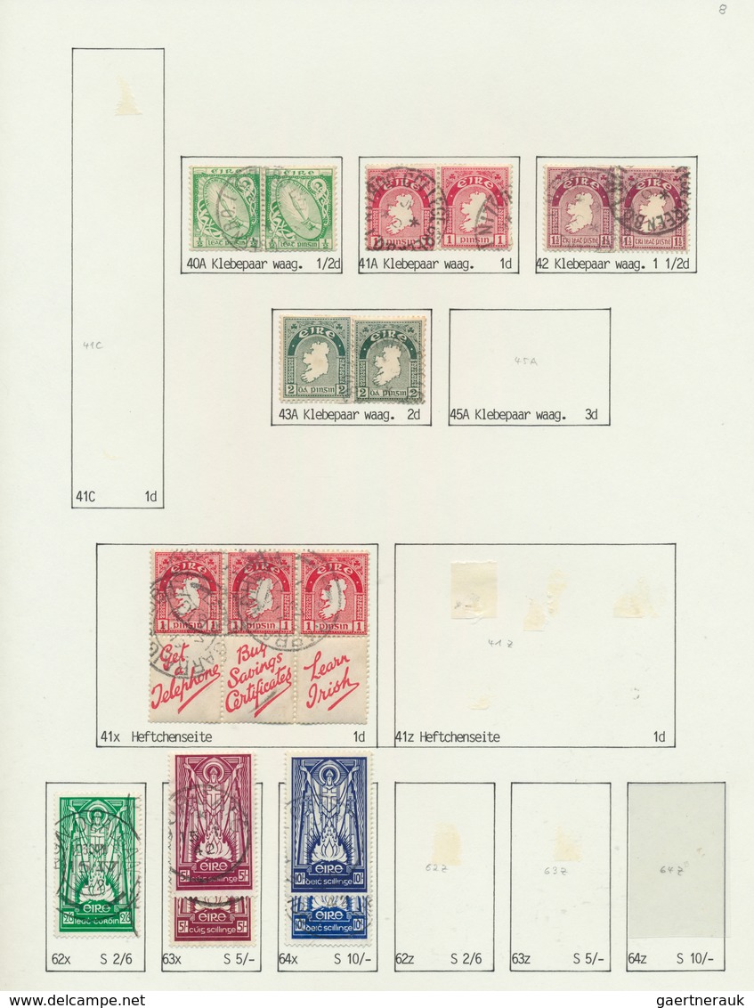 26817 Irland: 1922/1968, Defintives "National Symbols" And "St.Patrick", Specialised Used Collection On Wr - Briefe U. Dokumente