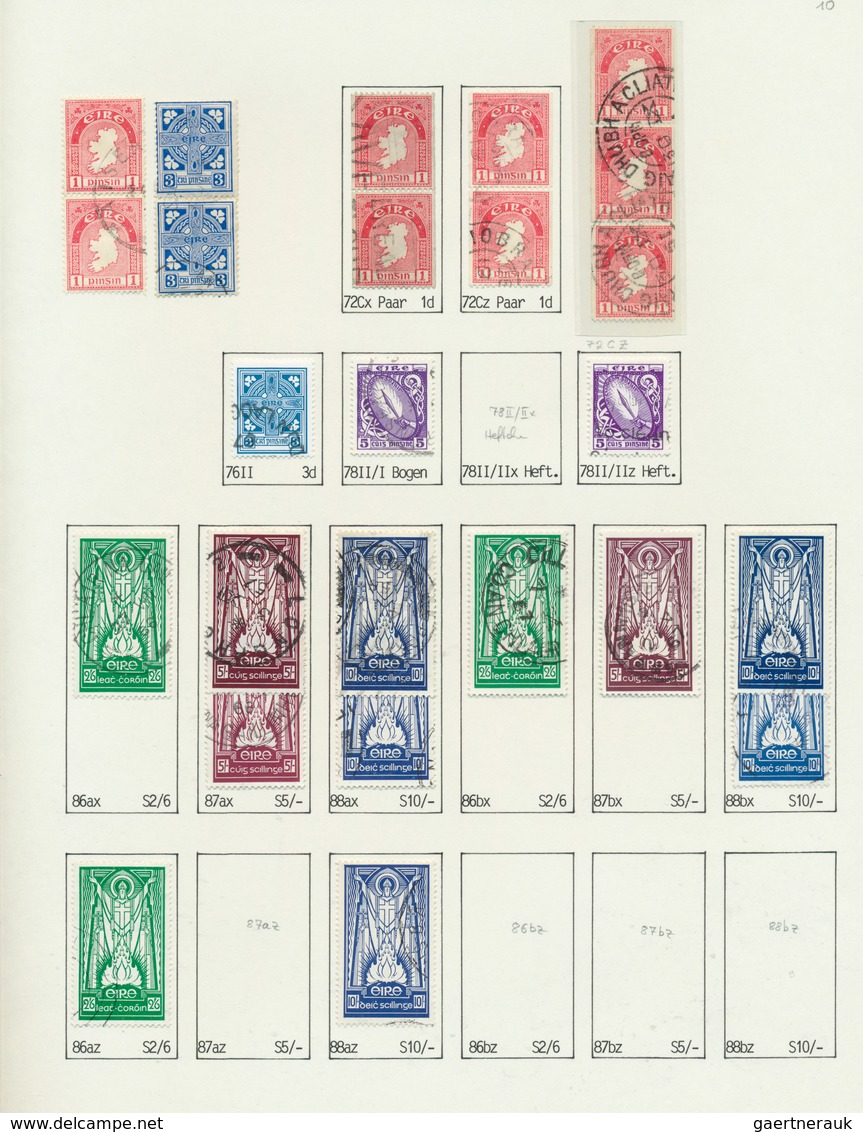 26817 Irland: 1922/1968, Defintives "National Symbols" And "St.Patrick", Specialised Used Collection On Wr - Briefe U. Dokumente