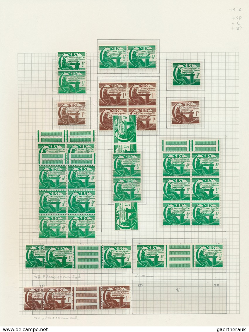 26823 Irland: 1929/1985, Unmounted Mint Collection Of The Commemorative Issues, Neatly Arranged On Album P - Lettres & Documents