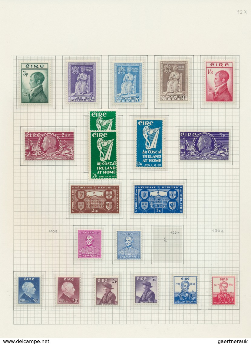 26823 Irland: 1929/1985, Unmounted Mint Collection Of The Commemorative Issues, Neatly Arranged On Album P - Lettres & Documents