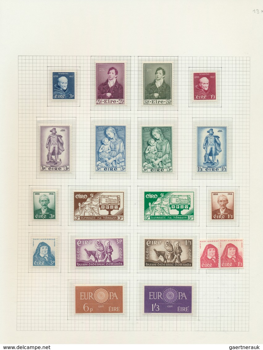 26823 Irland: 1929/1985, Unmounted Mint Collection Of The Commemorative Issues, Neatly Arranged On Album P - Lettres & Documents