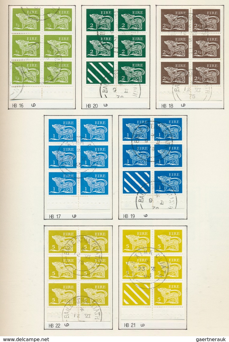 26824 Irland: 1929/1985, used collection in a binder, neatly arranged on album pages, well collected throu