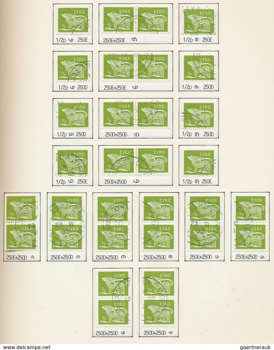 26824 Irland: 1929/1985, used collection in a binder, neatly arranged on album pages, well collected throu