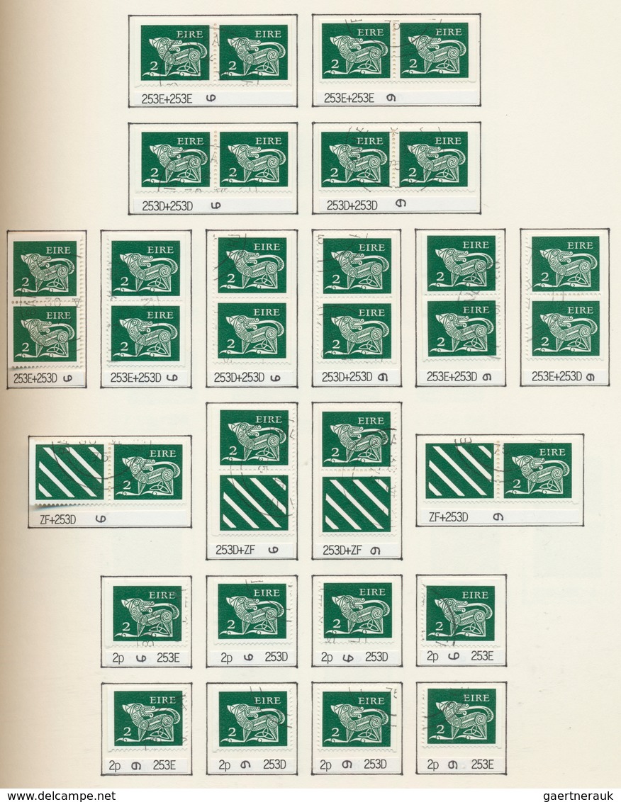 26824 Irland: 1929/1985, used collection in a binder, neatly arranged on album pages, well collected throu