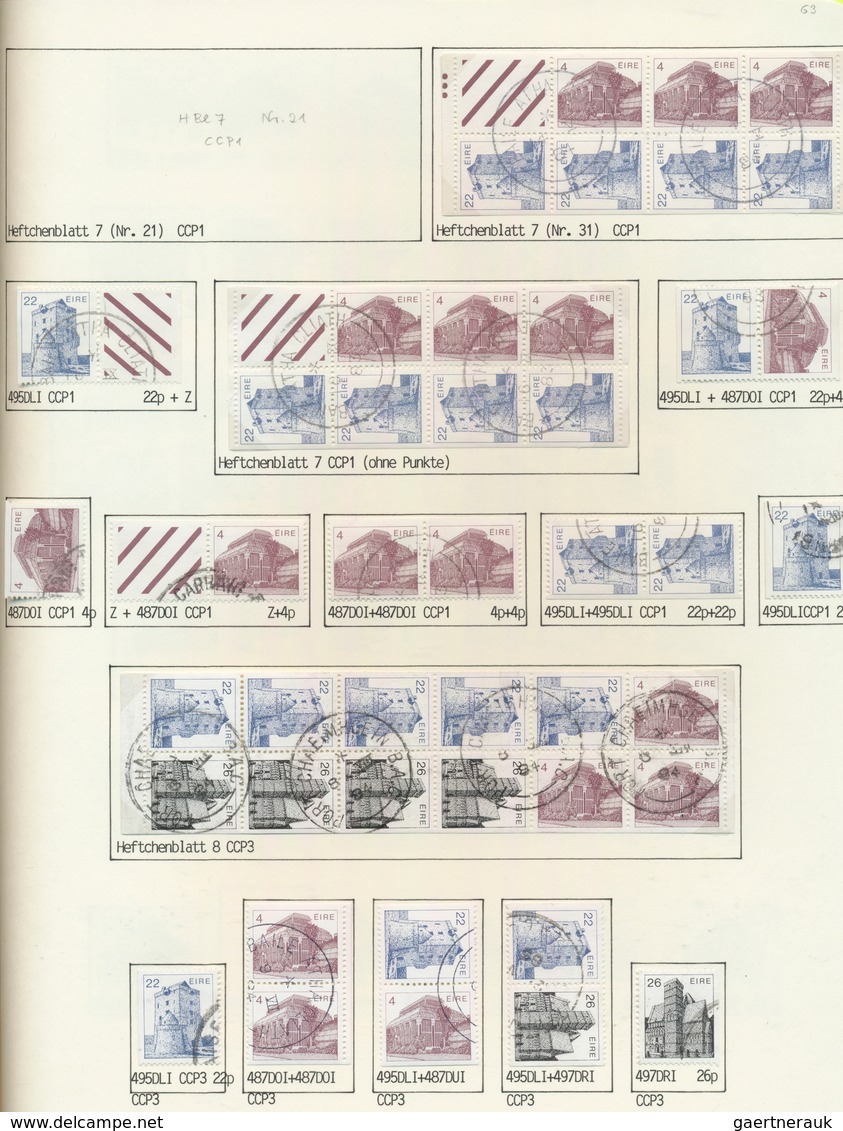 26824 Irland: 1929/1985, used collection in a binder, neatly arranged on album pages, well collected throu