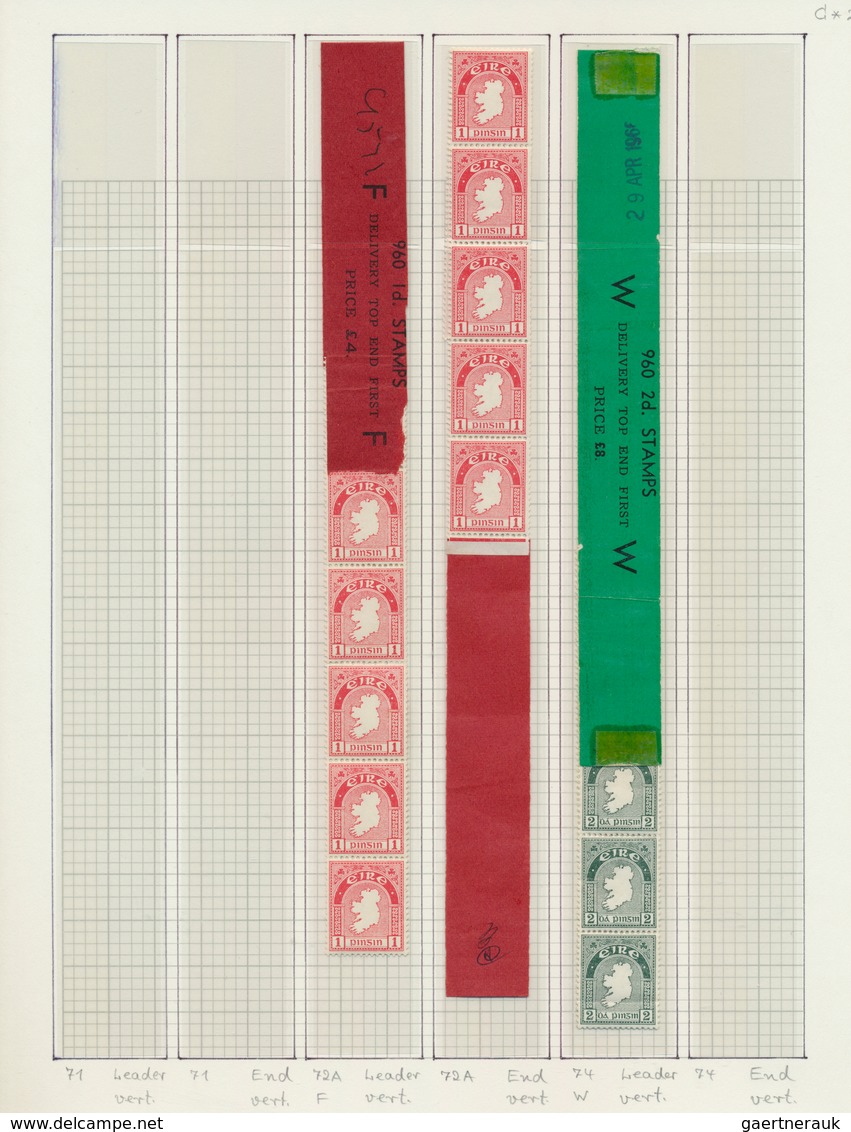 26827 Irland: 1940/1970 (ca.), Coils, "National Symbols" And "O'Clery", U/m Assortment Of Leaders And Coil - Lettres & Documents