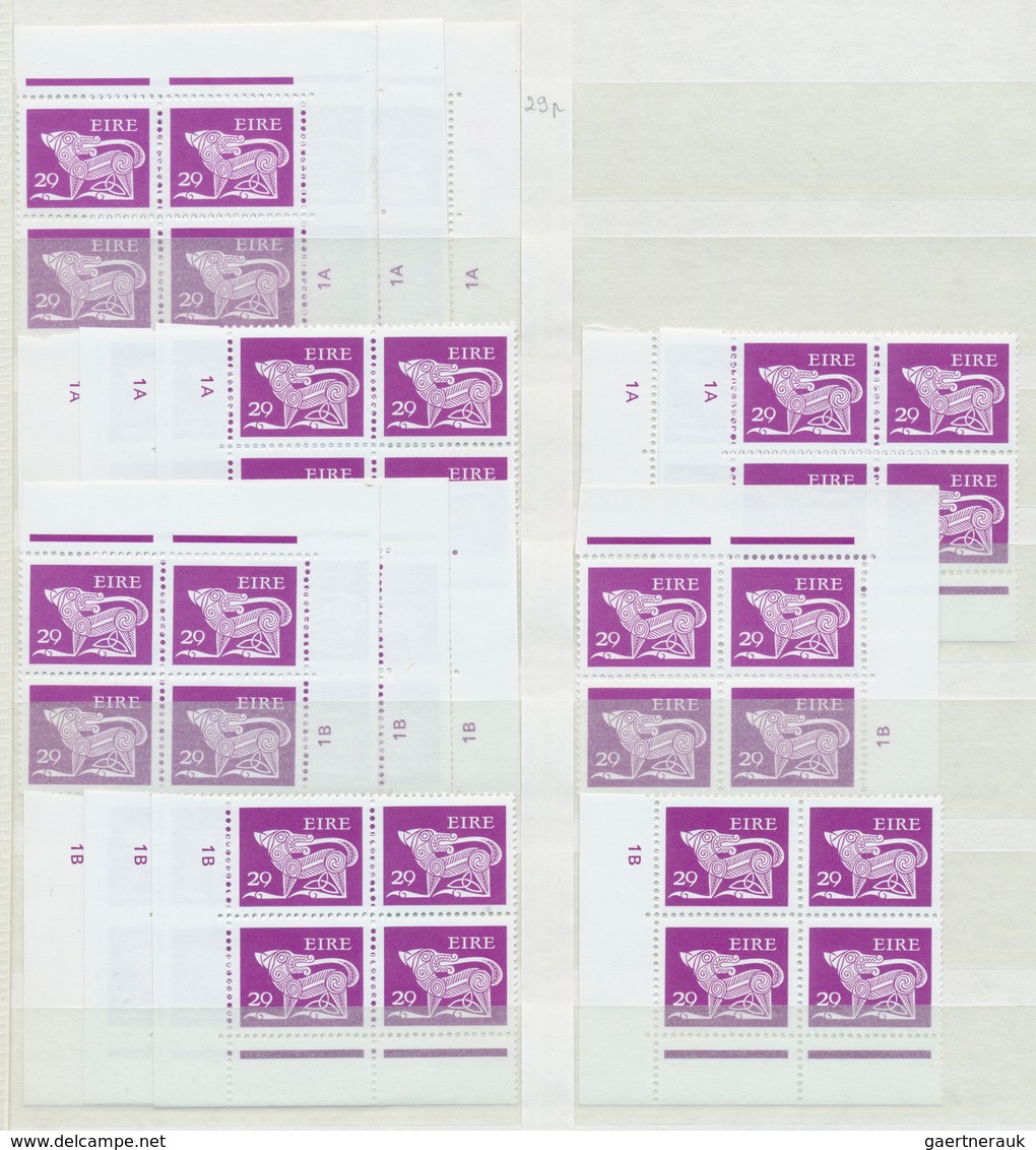 26832 Irland: 1968/1982, Definitives "Ancient Irish Art" ("GERL" Issues), Comprehensive Accumulation In A - Lettres & Documents