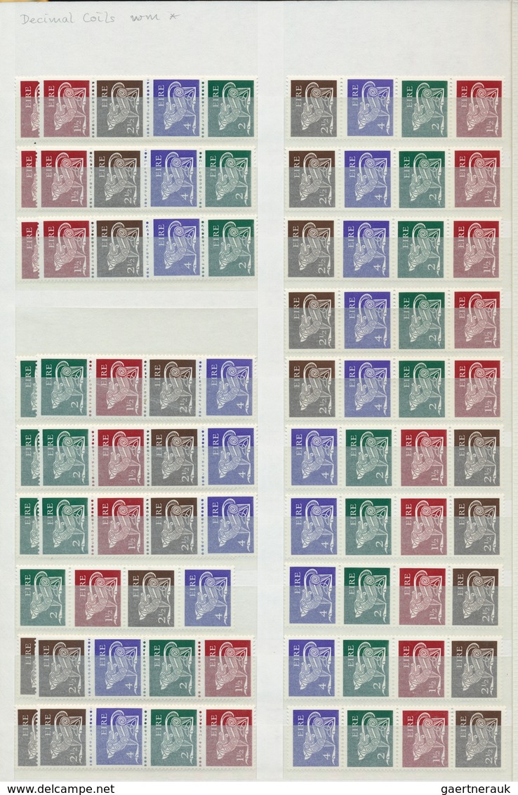 26832 Irland: 1968/1982, Definitives "Ancient Irish Art" ("GERL" issues), comprehensive accumulation in a