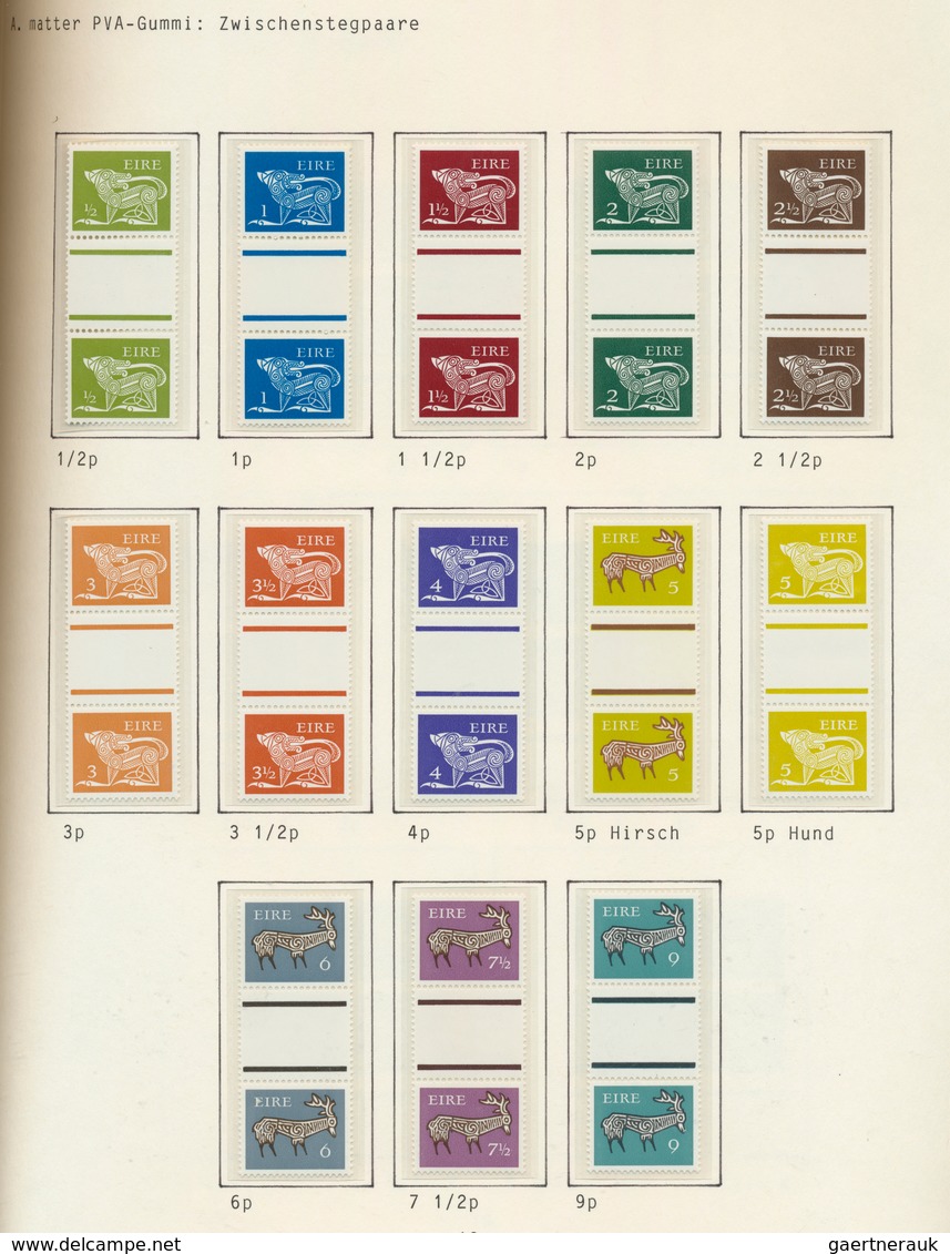 26833 Irland: 1968/1982, Definitives "Ancient Irish Art" ("GERL" Issues), Specialised Unmounted Mint Colle - Lettres & Documents