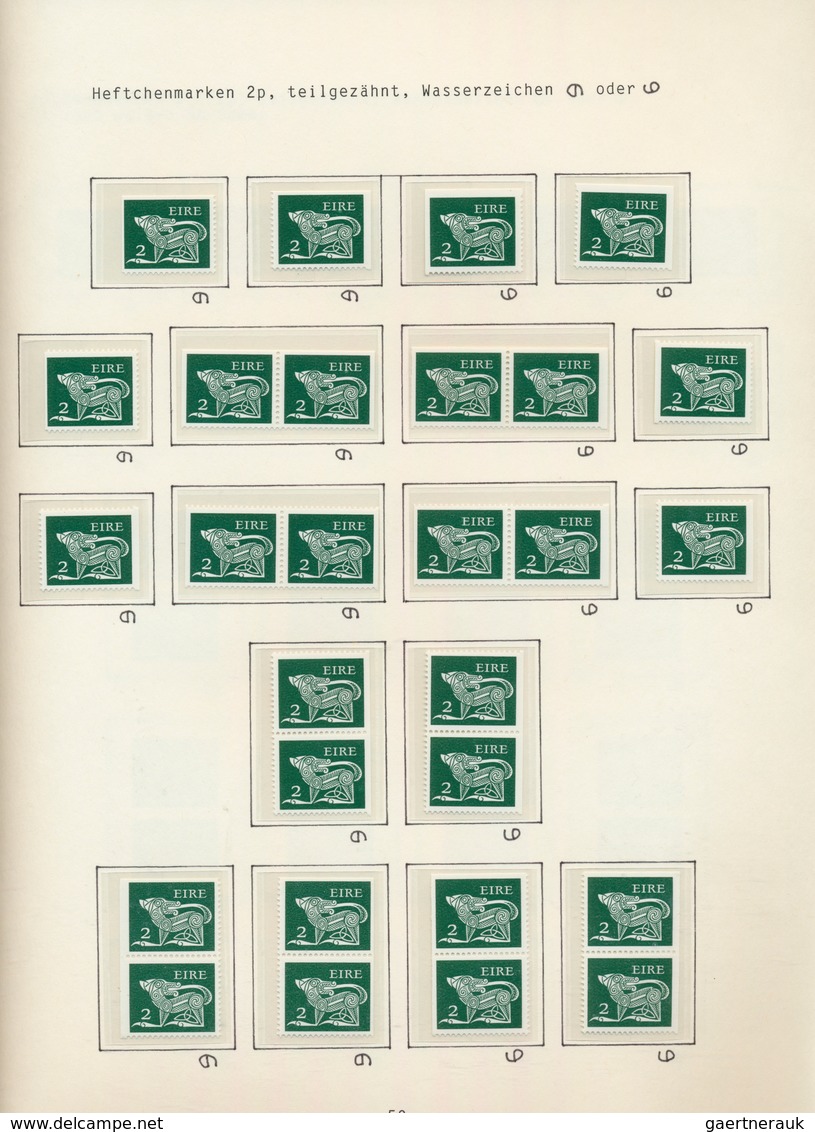 26833 Irland: 1968/1982, Definitives "Ancient Irish Art" ("GERL" Issues), Specialised Unmounted Mint Colle - Lettres & Documents