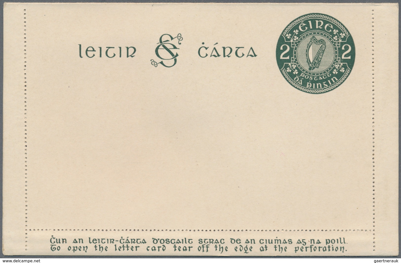 26849 Irland - Ganzsachen: 1924/1998, Interessante Spezial-Sammlung Der "Ganzsachen-Kartenbriefe Und Strei - Entiers Postaux