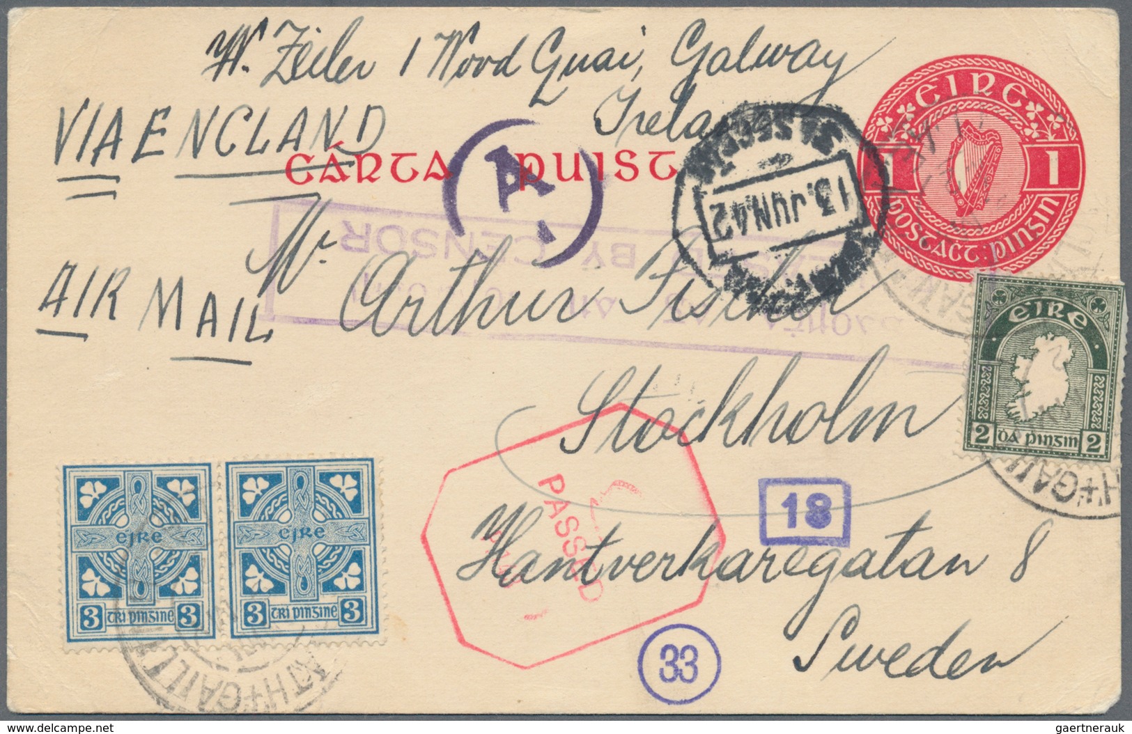 26851 Irland - Ganzsachen: 1924/2010, Umfangreiche Spezial-Sammlung "Ganzsachen-Postkarten" Mit Einigen Hu - Entiers Postaux