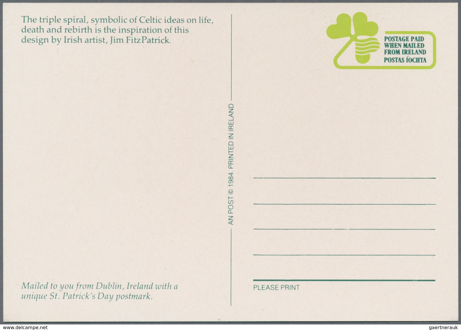 26851 Irland - Ganzsachen: 1924/2010, umfangreiche Spezial-Sammlung "Ganzsachen-Postkarten" mit einigen hu