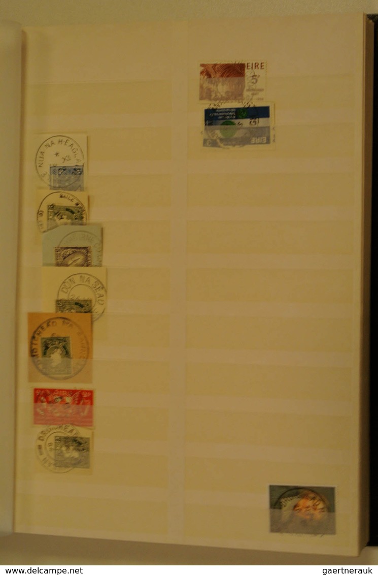 26859 Irland - Stempel: Cancel Collection Of Ireland From Ca. 1922 In 3 Fat Stockbooks With Some Literatur - Autres & Non Classés