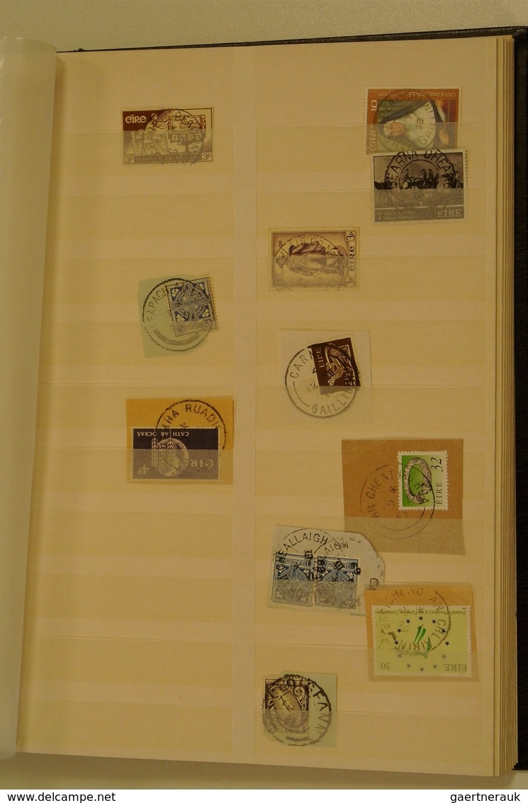 26859 Irland - Stempel: Cancel collection of Ireland from ca. 1922 in 3 fat stockbooks with some literatur