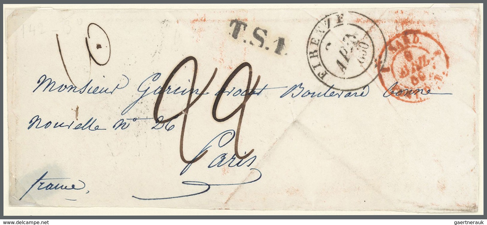 26884 Italien - Vorphilatelie: 1832/65 (ca.), Lot Of Ca. 110 Stampless (entire)-letters With Incoming-mail - ...-1850 Préphilatélie