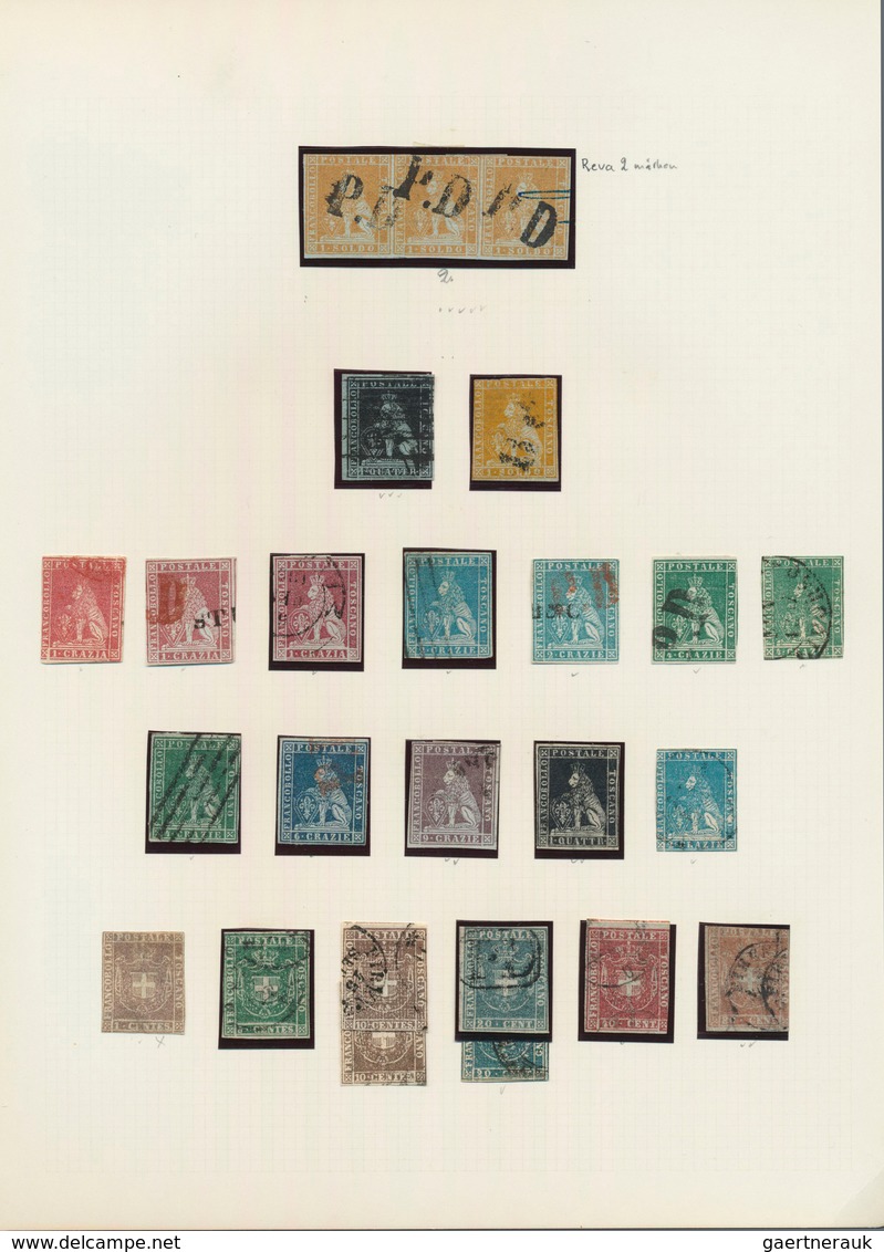 26893 Altitalien: 1854/61, A scarce collection of classic stamps mint and used (sometimes in both conditio