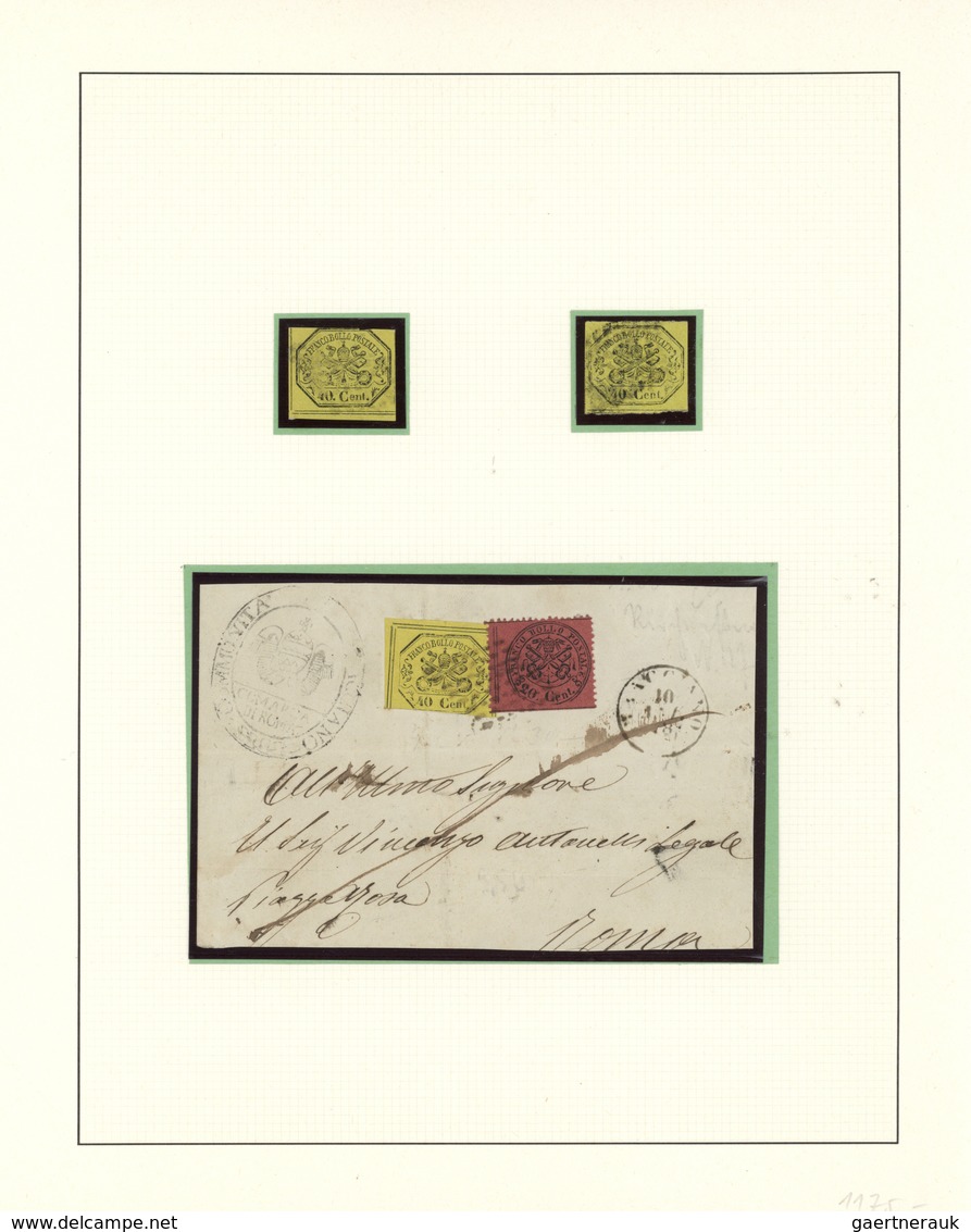 26895 Italien - Altitalienische Staaten: Kirchenstaat: 1821/1870, specialised collection of apprx. 225 sta