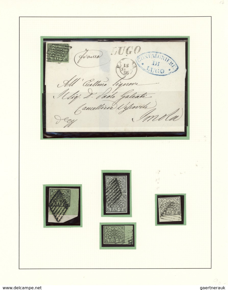 26895 Italien - Altitalienische Staaten: Kirchenstaat: 1821/1870, specialised collection of apprx. 225 sta